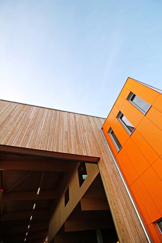 Die neue Produktionshalle von Bergmüller Holzbau 