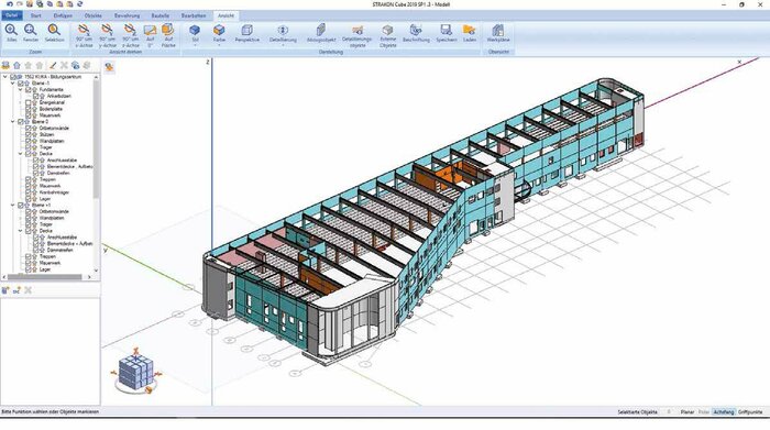 Nach einem Auswahlverfahren hat sich das Planungsteam der Glass GmbH für eine BIM-konforme CAD-Planung mit STRAKON von DICAD entschieden.