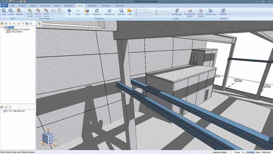 Dynamische Projektpräsentation direkt im 3D-Modell.
