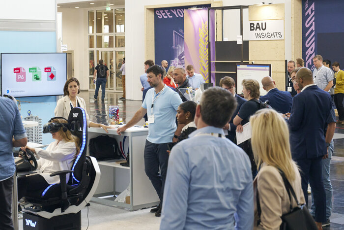 Austeller und Besucher auf der digitalBAU conference & networking 2023 