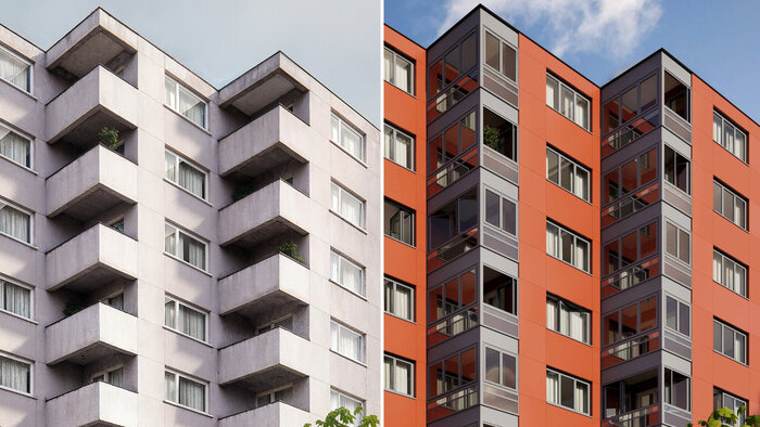 Modulare Lösung für die Modernisierung von Balkonen und Loggien