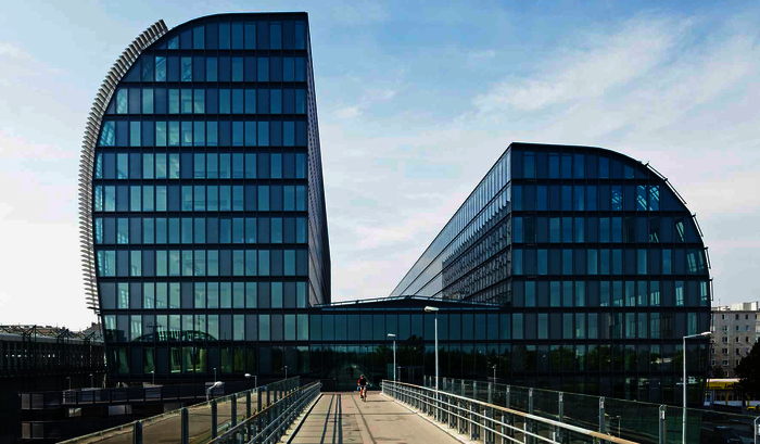 Im Office Center „Rivergate“ in Wien wurden 30.000 Quadratmeter Betondecke thermisch aktiviert.
