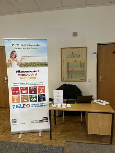 Ausstellung beim Symposium "Die Zukunft des Bauens" in der Georg-August-Universität Göttingen