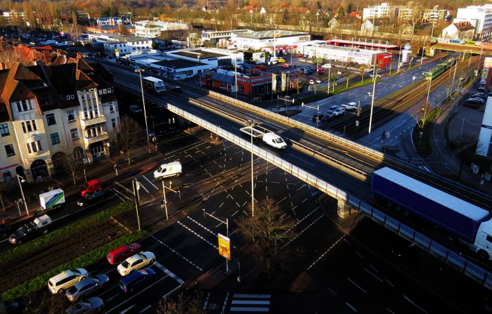 Kreuzung Südschnellweg / Hildesheimer Straße