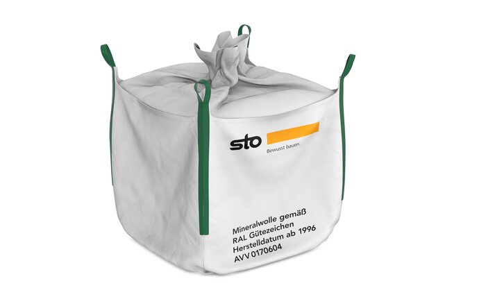 Recycling von Steinwolleresten