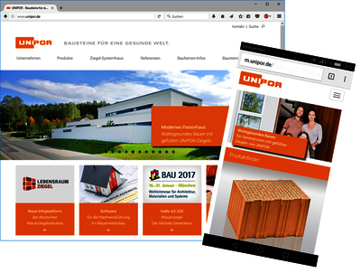 Der neue Online-Auftritt von Unipor überzeugt durch modernes Design, intuitive Menüführung und ein zielgruppenfreundliches Konzept.