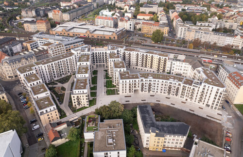 Ressourcenschonendes Bauen: Dresdner Wohnquartier „Schützengarten" fertiggestellt