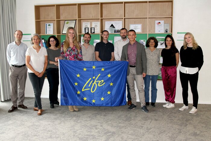 Gruppenfoto des Abschlussmeetings in Stuttgart September 2022