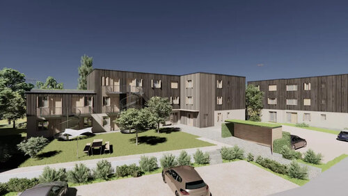 Mitarbeiterwohnungen in Holzhybridbauweise