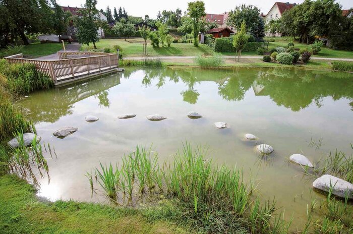 Gelungenes Planungsergebnis – Dorfsee in Eichenhausen.