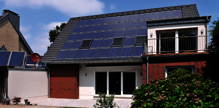 Das Plus-Energiehaus nach der Renovierung.