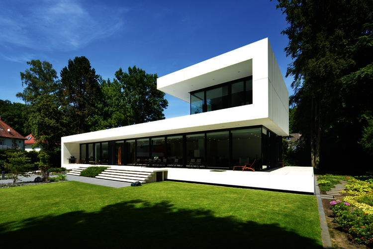 Wohnhaus in Gütersloh von Architekten Spiekermann, realisiert mit Kalksandstein von KS*