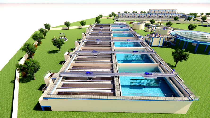 Digitale Grafik: Khatan Group of Villages Water Treatment Courtesy of L & T construction