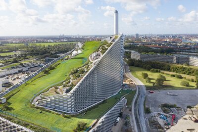 Amager Ressource Center Koppenhagen aus der Vogelsperspekive