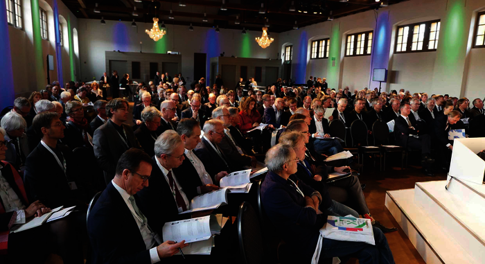 Eröffnung des Konvents der Baukultur in der Schinkelhalle im Kreativquartier Schiffbauergasse in Potsdam.