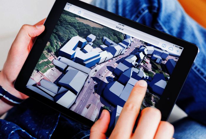 Das vollständige 3D-Modell der Stadt Linz im Internet