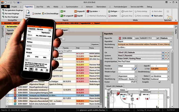 Mobile Bauleitung in Perfektion
