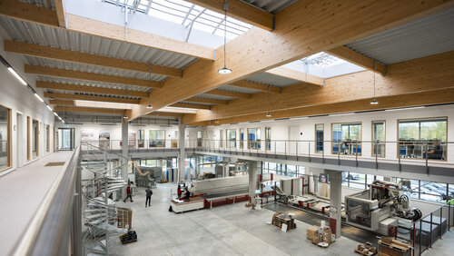 Bildungscampus Löhne: Lehrfabrik mit hybrider Skelettkonstruktion