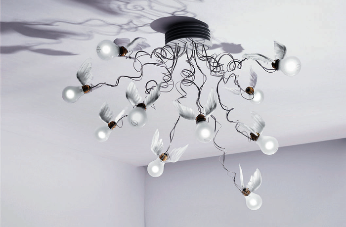 Leuchte Birdies Nest – wenn die Glühlampe zur Skulptur wird.