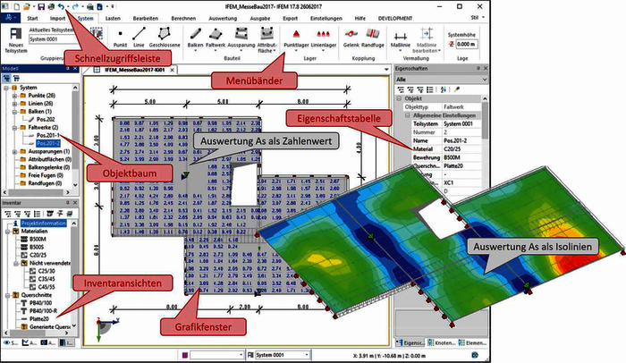 BIM-Software für die Bemessung von Plattensystemen