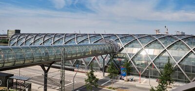 Der neue U-Bahn-Haltepunkt „Elbbrücken“ in Hamburg
