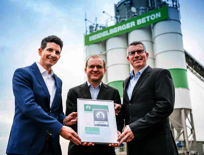 Ausgezeichnet: Die Heidelberger Beton Kurpfalz GmbH & Co. KG, eines der neun zertifizierten Werke der Heidelberger Beton Kurpfalz.