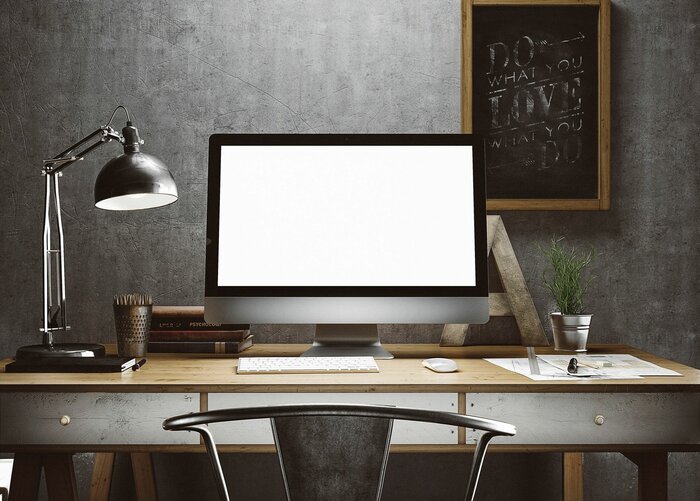 Auch im Home Office sollte der Arbeitsplatz so gewählt und eingerichtet sein, dass eine Arbeitsatmosphäre herrscht