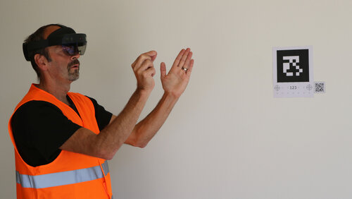 Neue Positionsmarker für digitale Anwendungen auf Baustellen