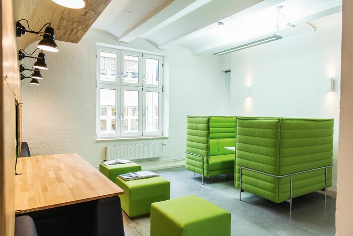 Räume, die multifunktional nutzbar sind: Für Teambesprechungen und größere Meetings
