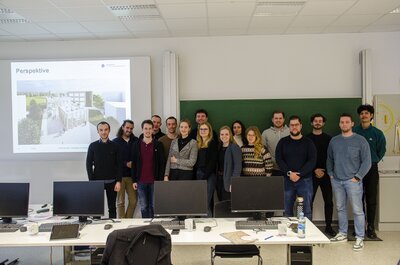 Die Teams an der FH Münster setzen sich aus Masterstudierenden der Fachbereiche Architektur, Bauingenieurwesen und Energie – Gebäude – Umwelt zusammen.