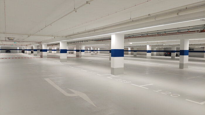 Spezielle Bodenbeschichtung für Tiefgarage in Münster