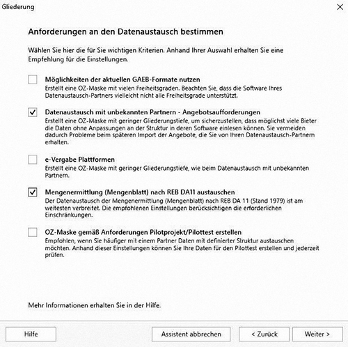 ORCA AVA 22 mit REB 23.003 zur Mengenermittlung