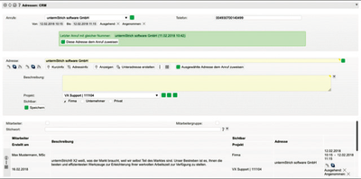 untermStrich X2 mit dem CRM-Butler