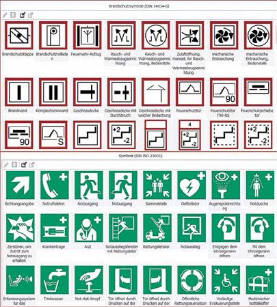 Aktuelle Symbolkataloge, Vorlagen und ein Zeichnungseditor rationalisieren die Planerstellung.