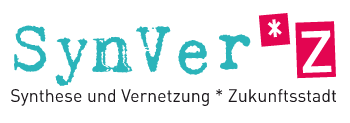 Logo SynVer*Z (Quelle: SynVer*Z) Logo SynVer*Z: Buchstaben in Türkis und Magenta