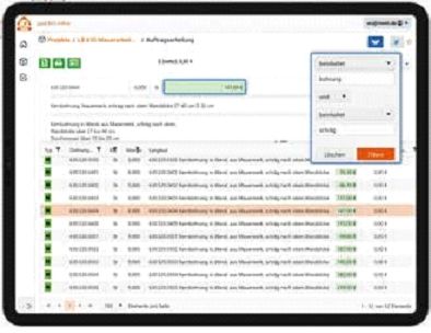  MWM Software Ansicht auf dem Tablet 