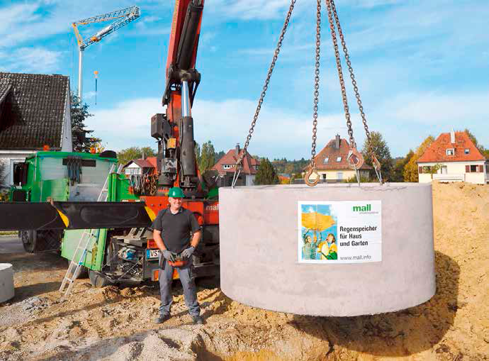 Die Wasserqualität ist aufgrund der dunklen und kühlen Lagerung in der Betonzisterne gut.