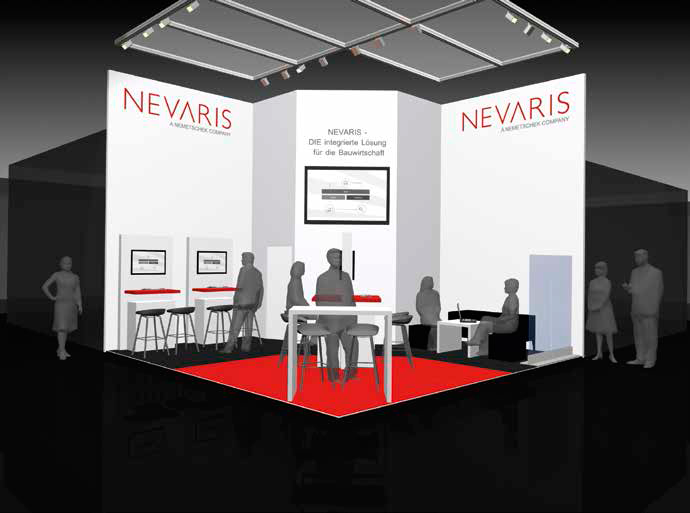 Unter dem Motto „Integrierte Lösungen für den kleineren Mittelstand“ steht der Auftritt der Nevaris Bausoftware auf der Messe BAU.