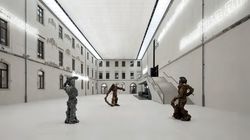 Rund 72 Meter stützenfrei überspannt: der neue Innenhof unter dem Zentraldepot des Albertinum in Dresden. Staab Architekten, Berlin.
