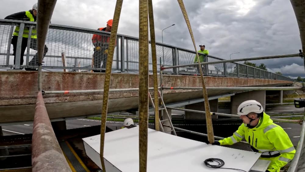 Installation des XL Scanners von GSCAN an der Mäo-Brücke in Estland. © GSCAN