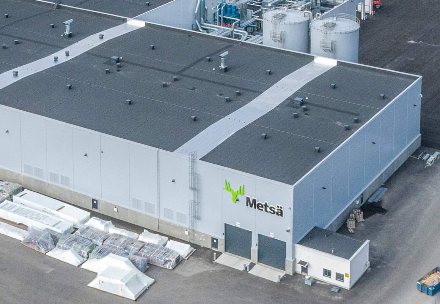 Das neue Kerto LVL-Werk von Metsä Wood in Äänekoski steht kurz vor den ersten Testläufen. © Metsä Wood