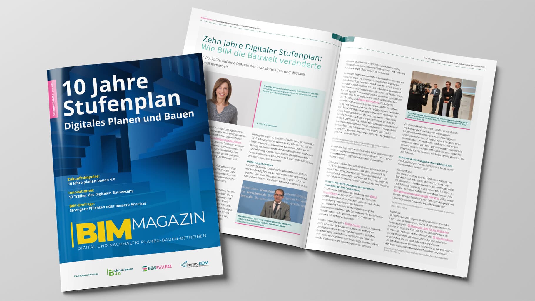 BIM-Magazin Sonderausgabe: 10 Jahre Stufenplan © planen-bauen 4.0/DIB