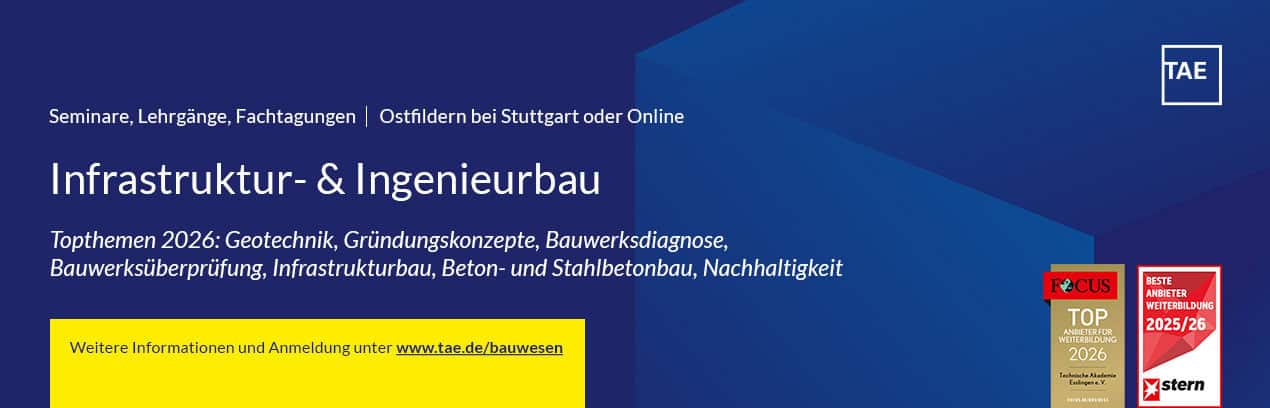Infrastruktur- und Ingenieurbau © Technische Akademie Esslingen e.V.