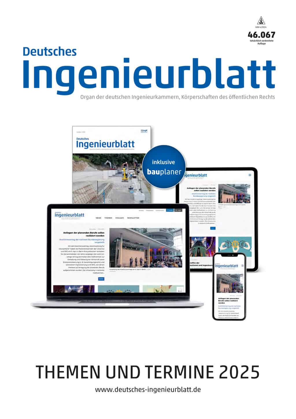 Mediadaten 2025 - Deutsches Ingenieurblatt