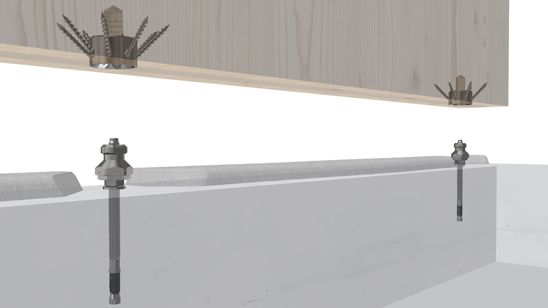 Modulix lässt sich vormontieren und sichert mit einer 45 Grad-Verschraubung eine zentrische Lastübertragung. © SIHGA GmbH