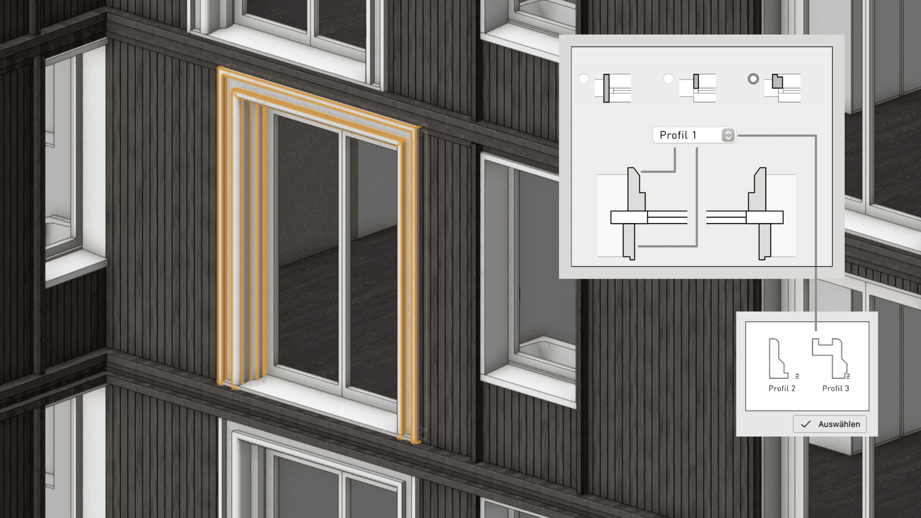 Präzise Innen- und Außengestaltung durch Fenster- und Türgewände © ComputerWorks