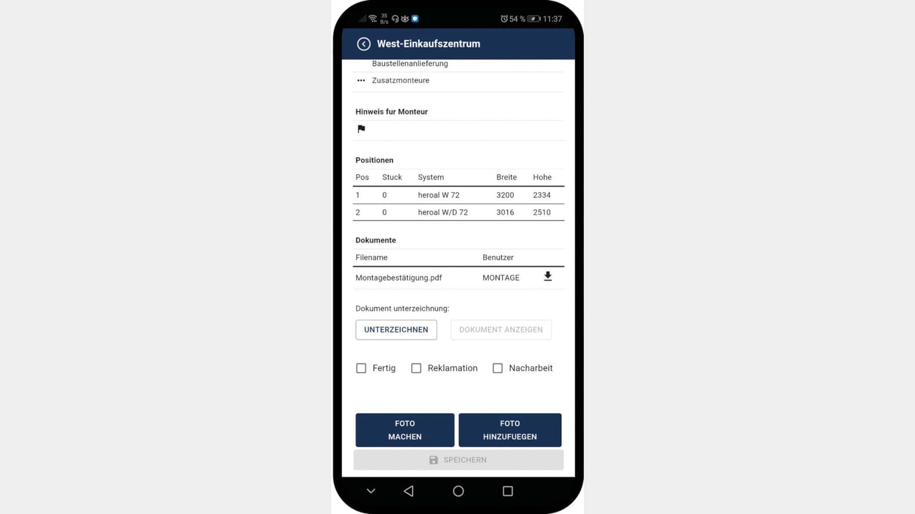 Von der Planung über die Ausführung und Abnahme bis zu After-Sales-Services unterstützt Picos IFS effiziente Montageprozesse © heroal