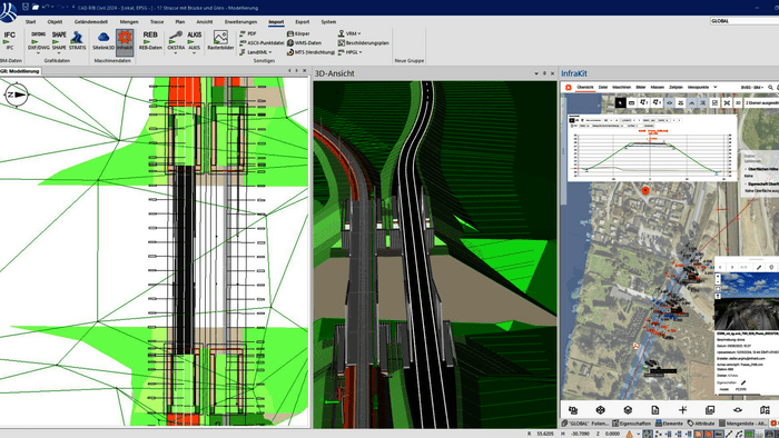 Die CAD-Software RIB Civil für den Straßen-