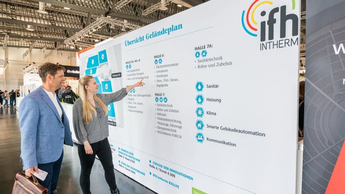 Vom 14. bis 17. April 2026 trifft sich die SHK-Branche zur Jubiläumsausgabe der IFH/Intherm im Messezentrum Nürnberg. © ifh intherm