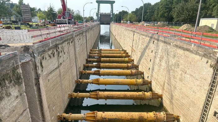 Der Installationszeitraum betrug nur wenige Tage. Die Steifen blieben zwölf Wochen lang vor Ort. © Vp GmbH - Groundforce